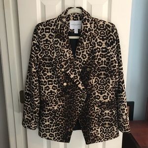 Women’s leopard print blazer